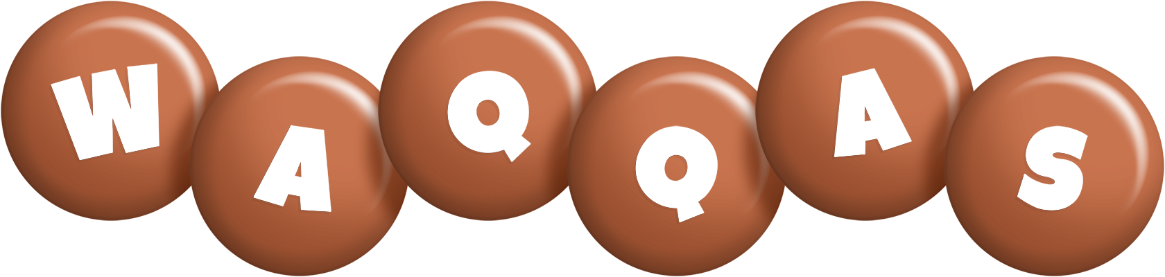 Waqqas candy-brown logo