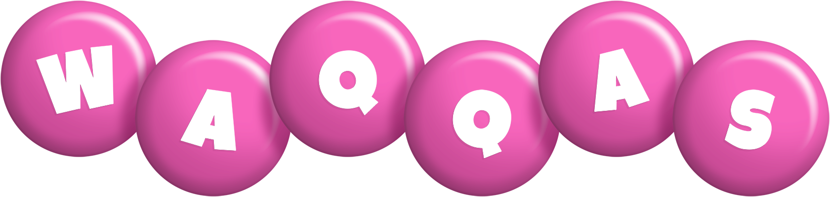 Waqqas candy-pink logo