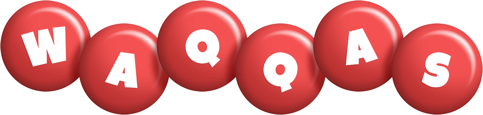 Waqqas candy-red logo