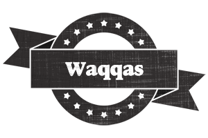Waqqas grunge logo