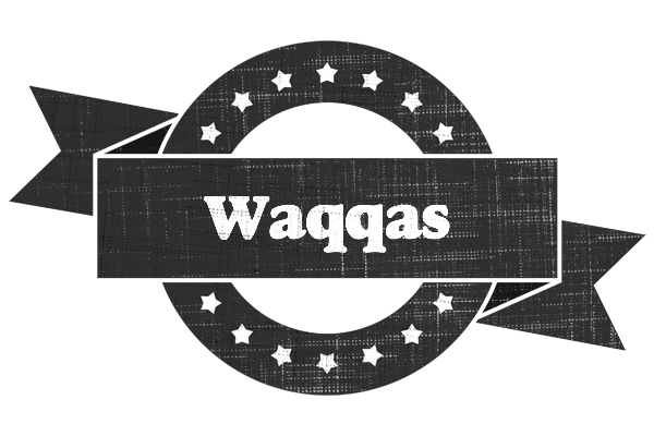Waqqas grunge logo