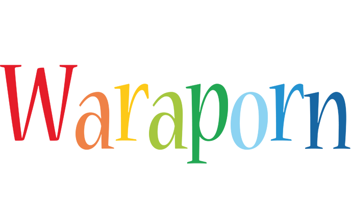 Waraporn birthday logo