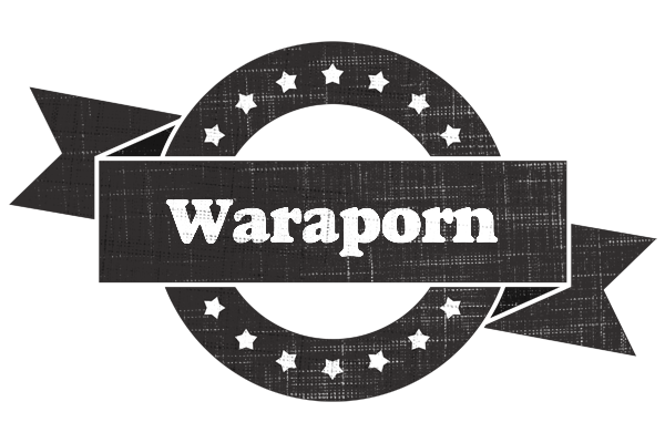 Waraporn grunge logo