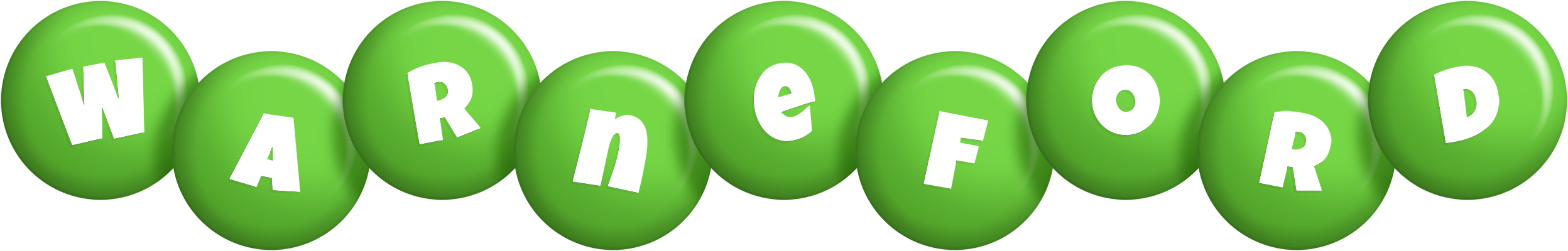 Warneford candy-green logo
