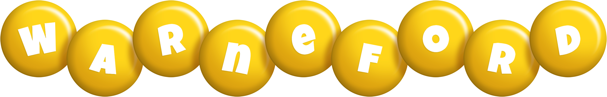 Warneford candy-yellow logo