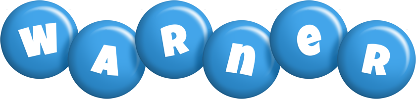 Warner candy-blue logo