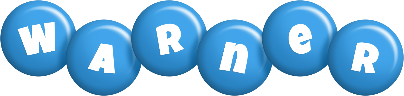 Warner candy-blue logo