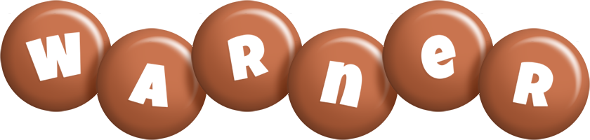 Warner candy-brown logo