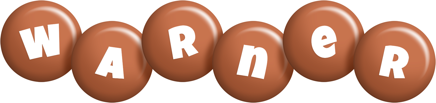 Warner candy-brown logo
