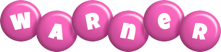 Warner candy-pink logo