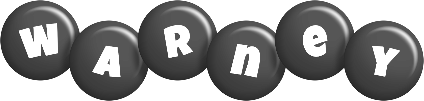 Warney candy-black logo