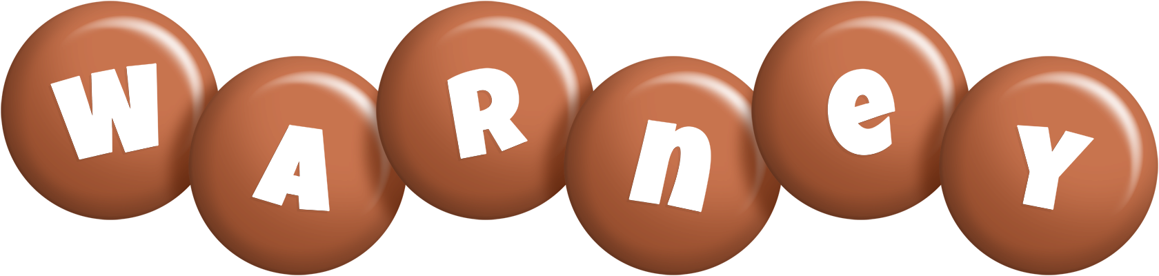 Warney candy-brown logo