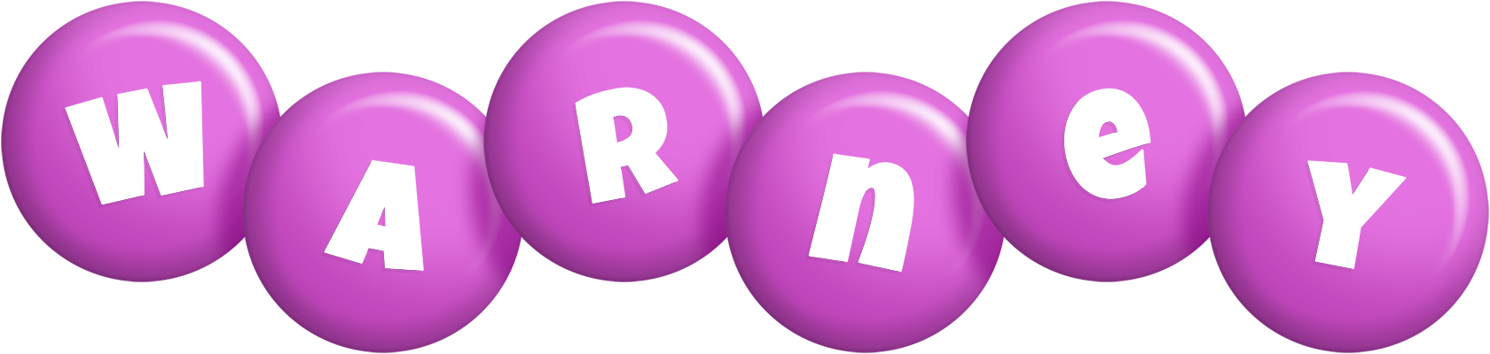Warney candy-purple logo