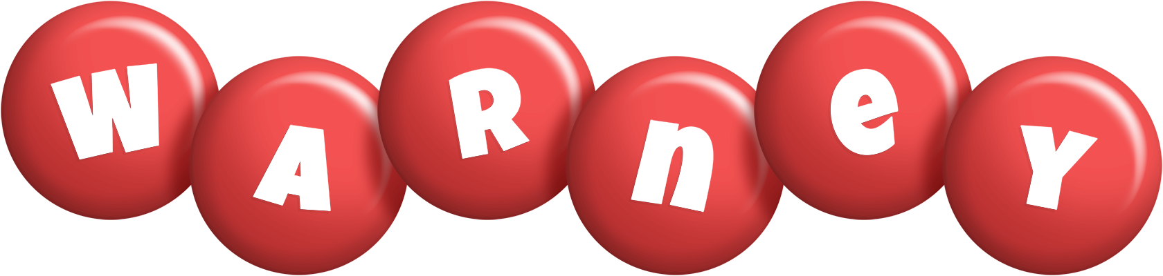 Warney candy-red logo