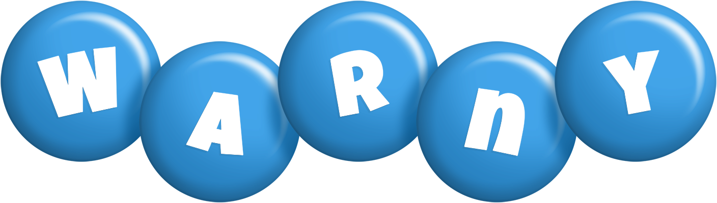 Warny candy-blue logo