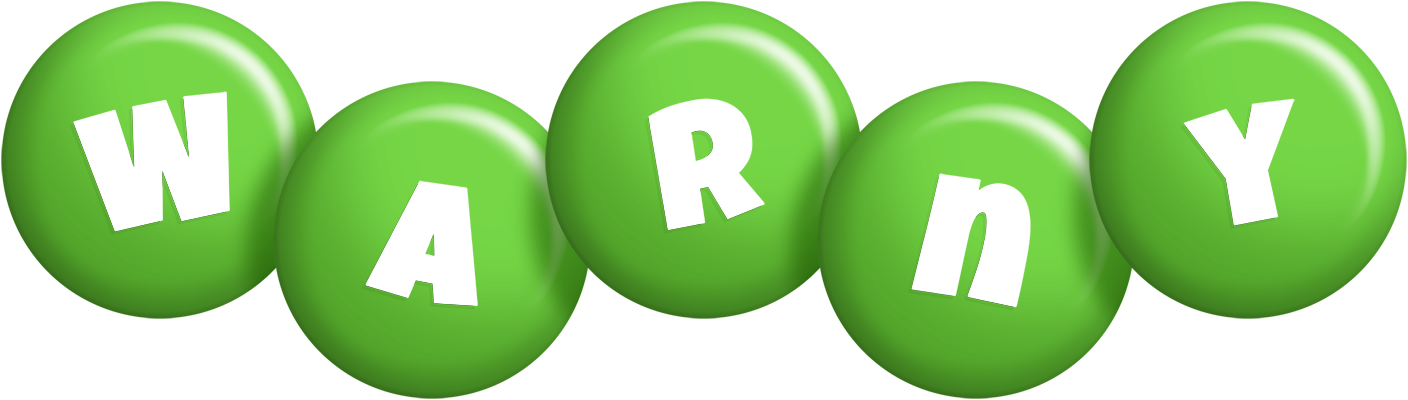 Warny candy-green logo