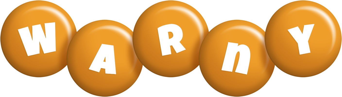 Warny candy-orange logo