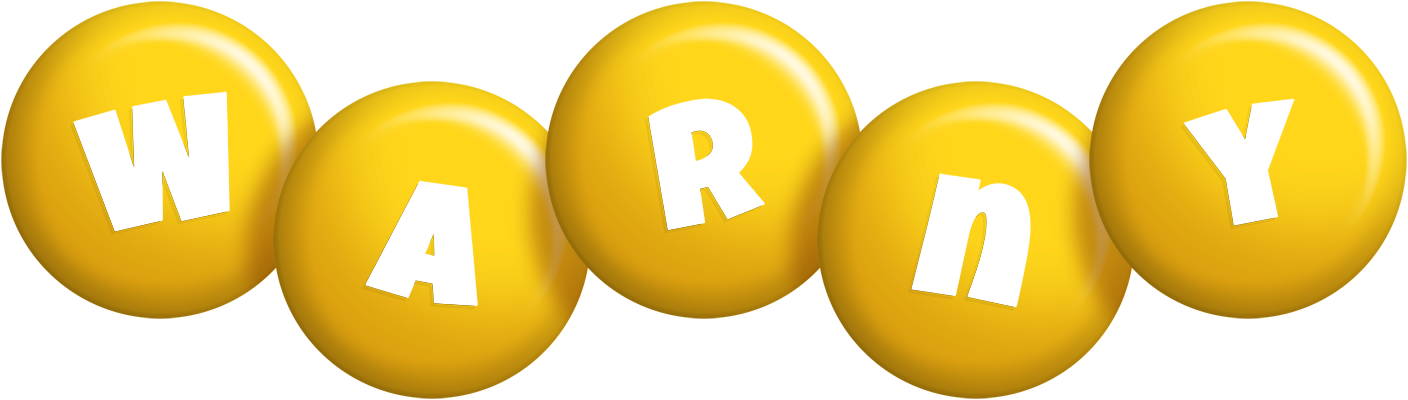 Warny candy-yellow logo