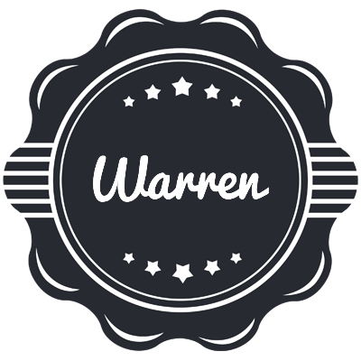 Warren badge logo