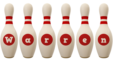 Warren bowling-pin logo