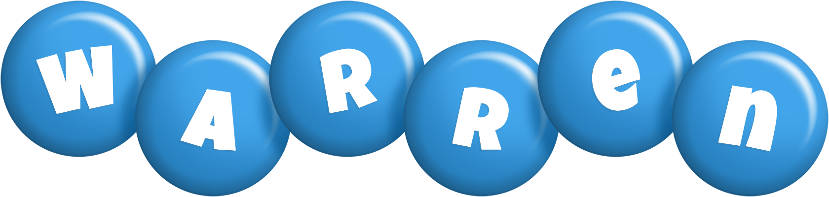 Warren candy-blue logo