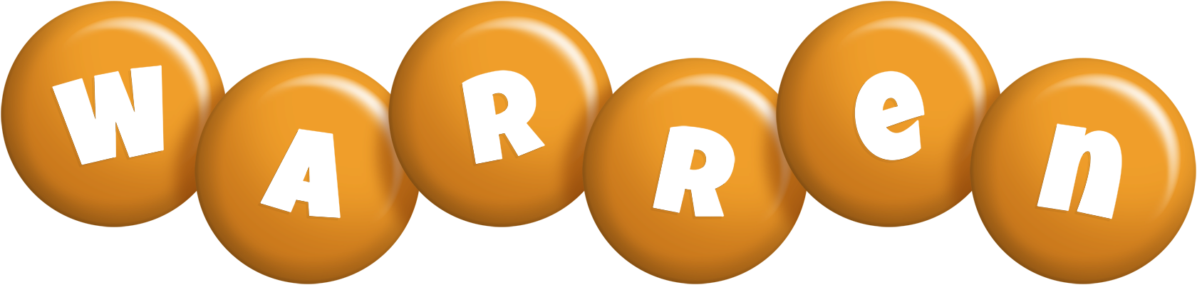 Warren candy-orange logo