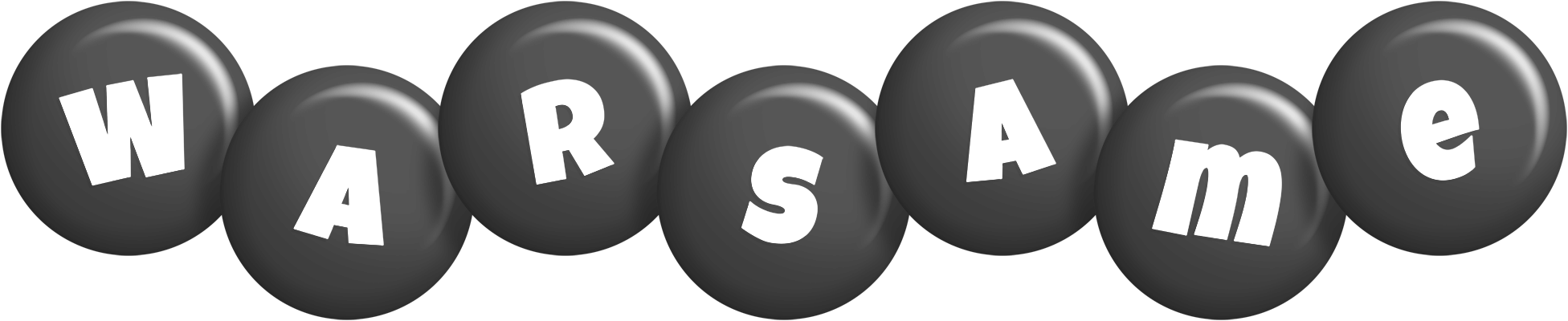 Warsame candy-black logo