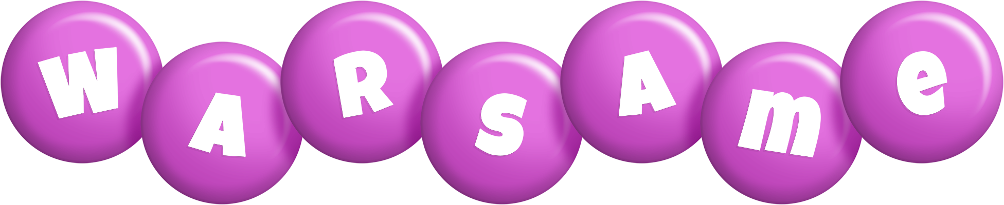 Warsame candy-purple logo