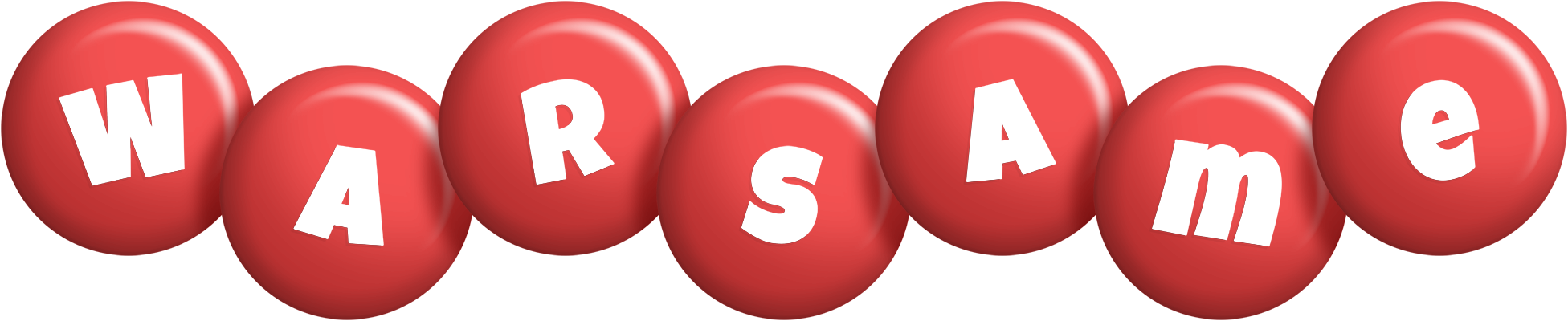 Warsame candy-red logo