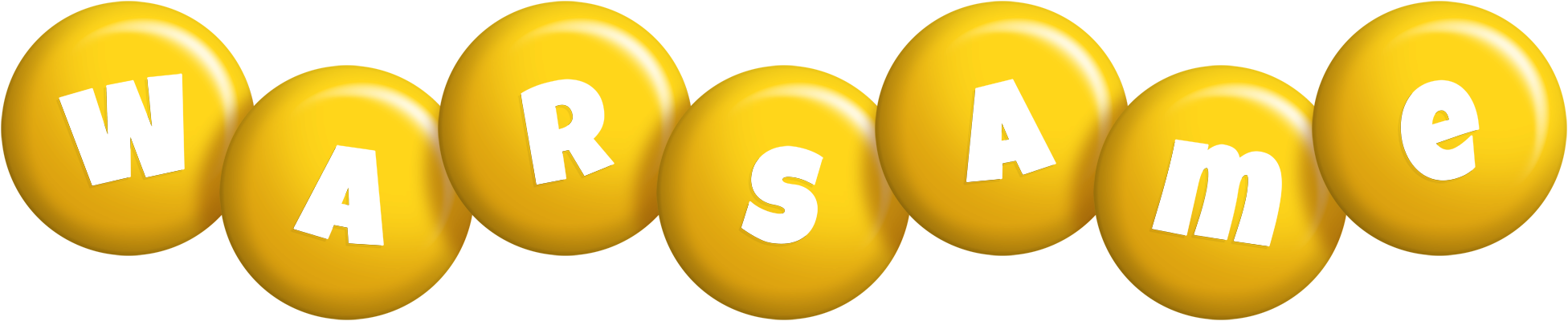Warsame candy-yellow logo