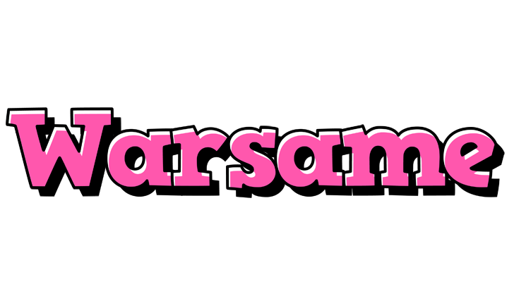 Warsame girlish logo
