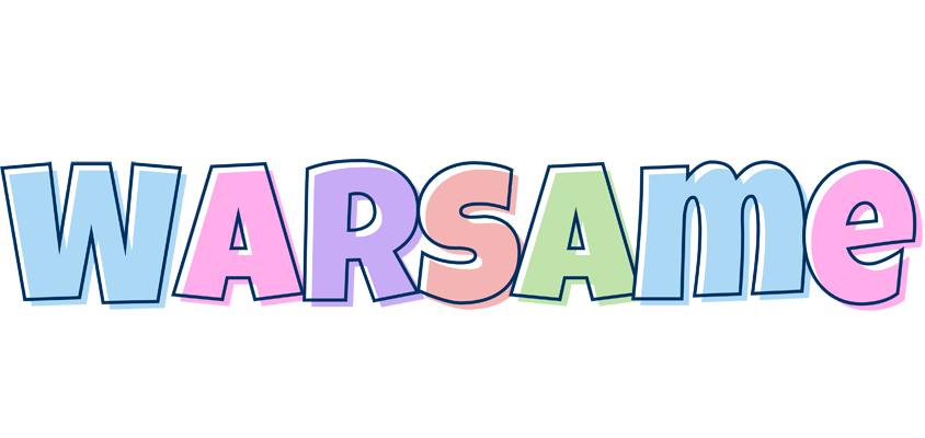 Warsame pastel logo