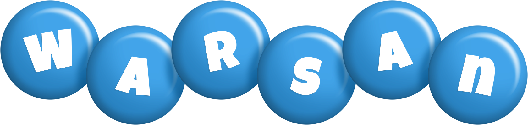 Warsan candy-blue logo