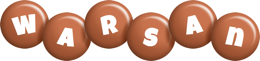 Warsan candy-brown logo