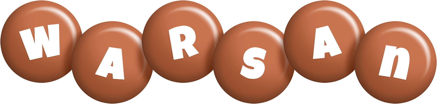 Warsan candy-brown logo