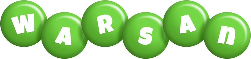 Warsan candy-green logo