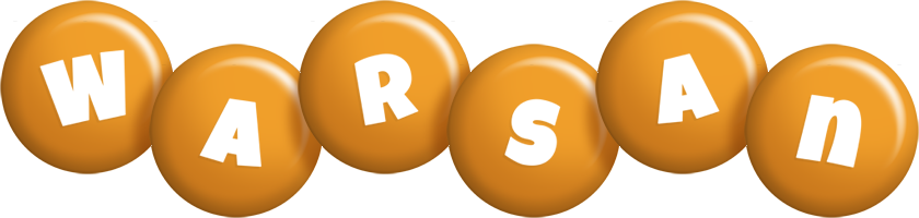 Warsan candy-orange logo