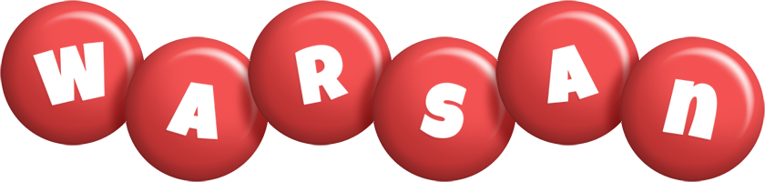 Warsan candy-red logo