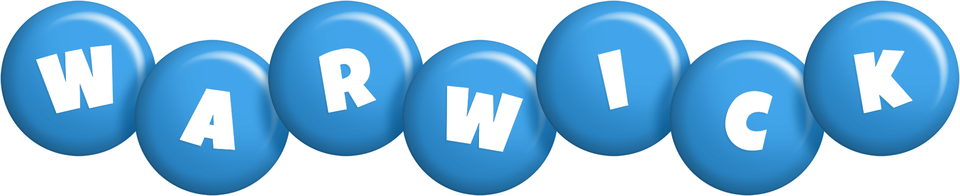 Warwick candy-blue logo