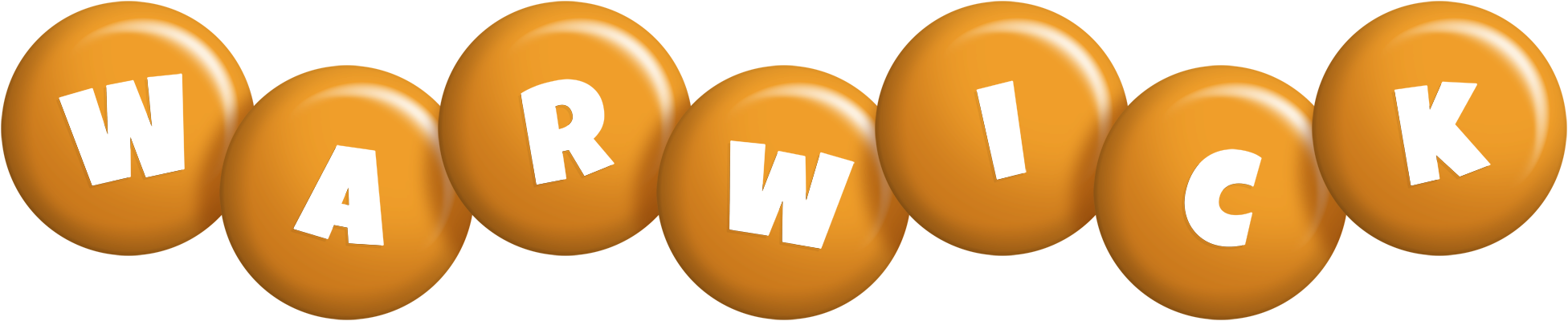 Warwick candy-orange logo