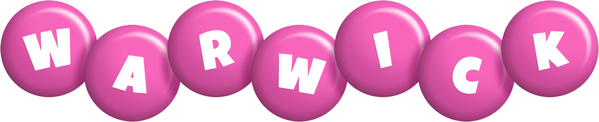 Warwick candy-pink logo