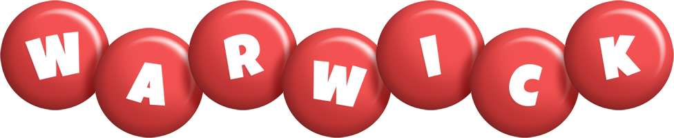 Warwick candy-red logo