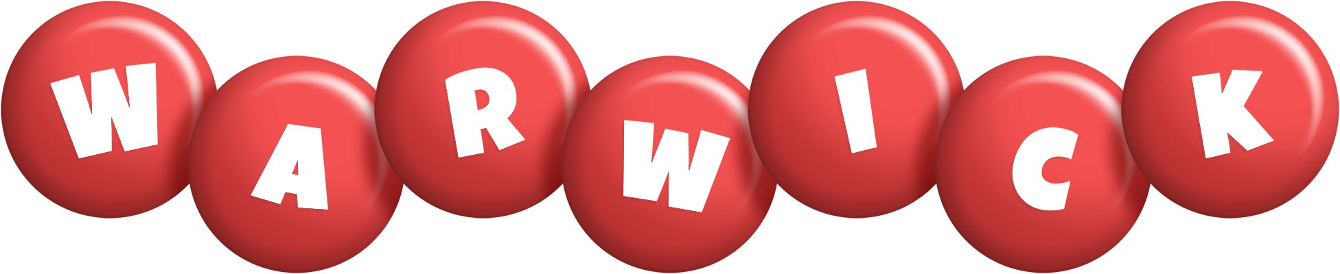 Warwick candy-red logo