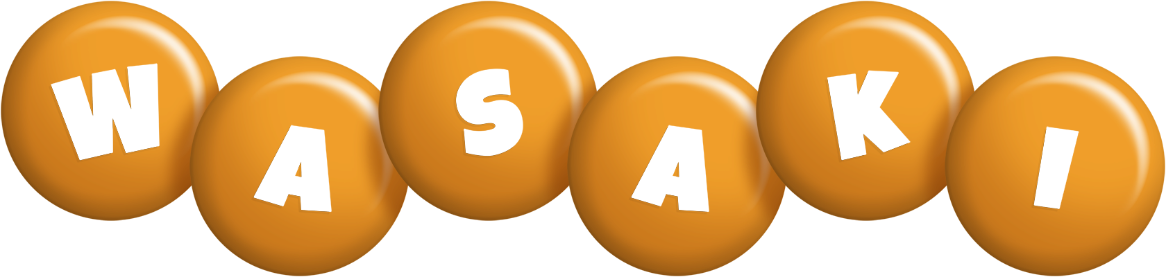Wasaki candy-orange logo