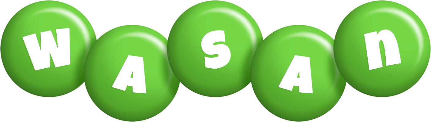 Wasan candy-green logo
