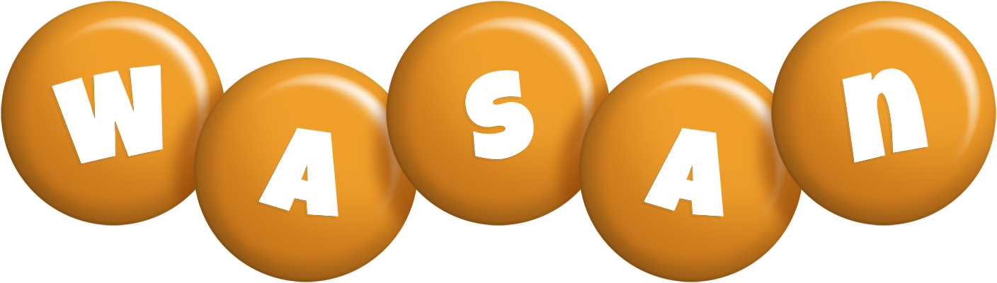 Wasan candy-orange logo