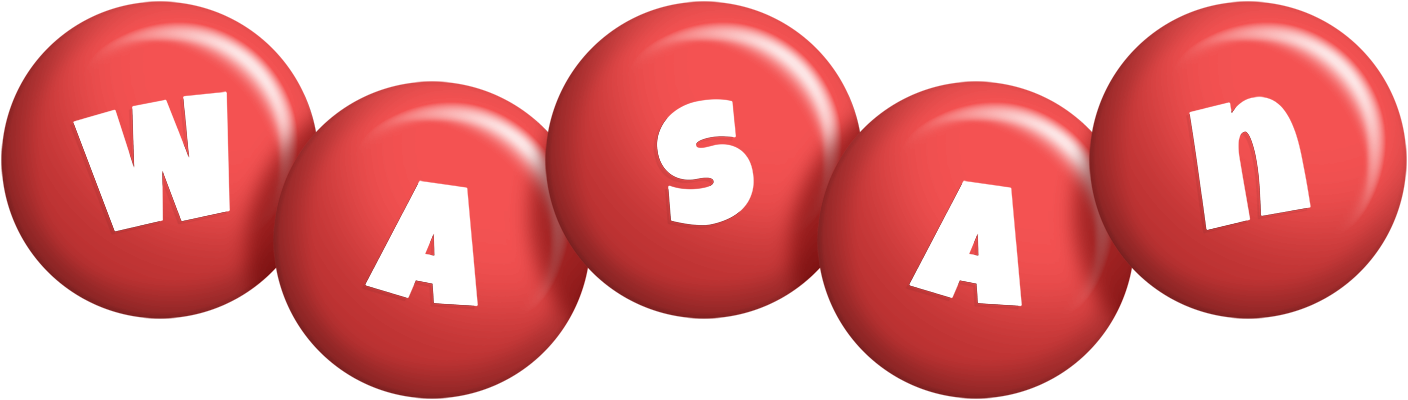 Wasan candy-red logo