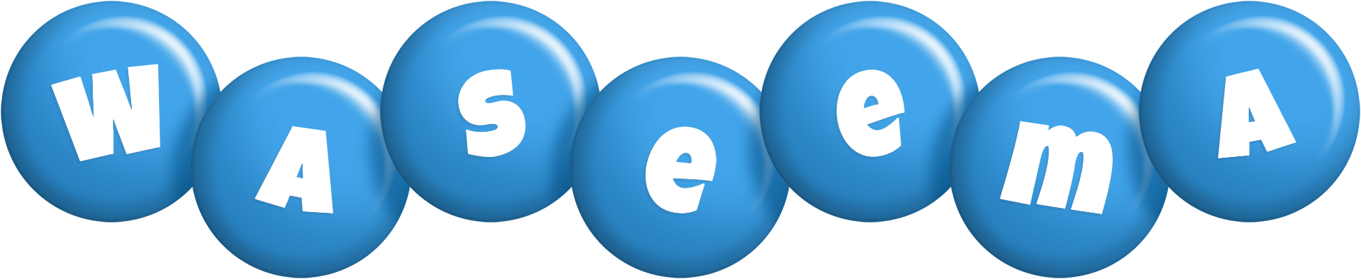 Waseema candy-blue logo