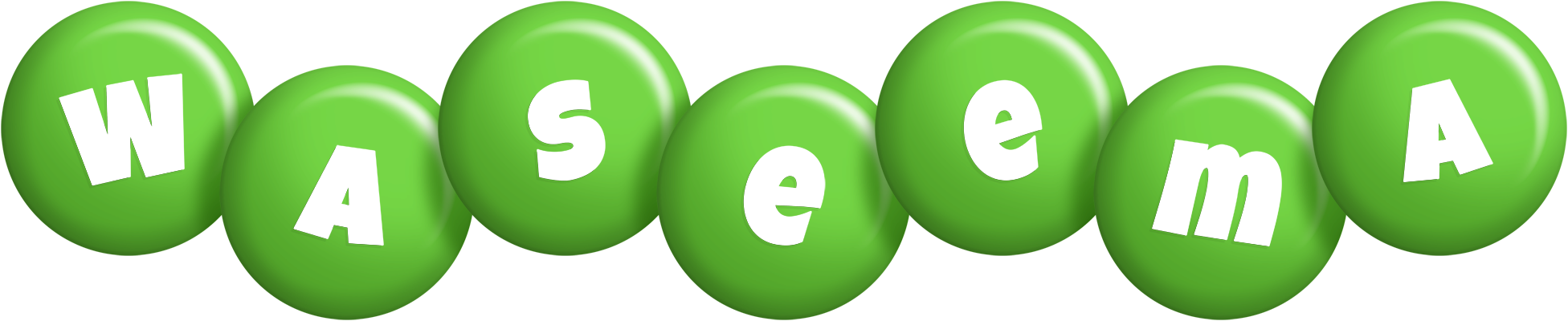 Waseema candy-green logo