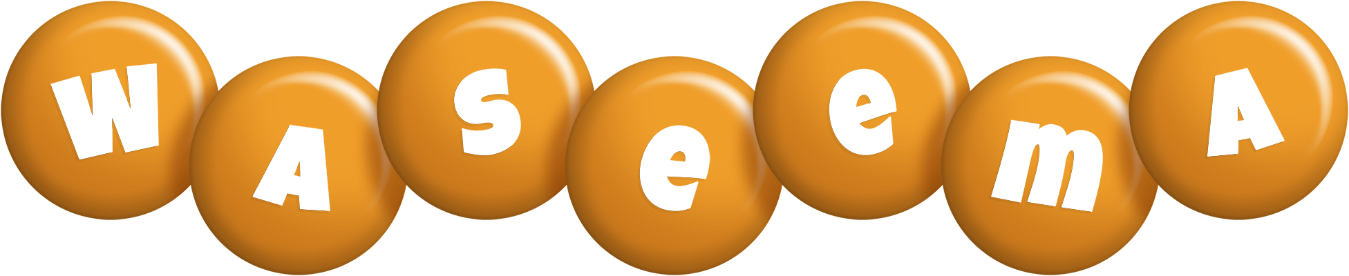 Waseema candy-orange logo